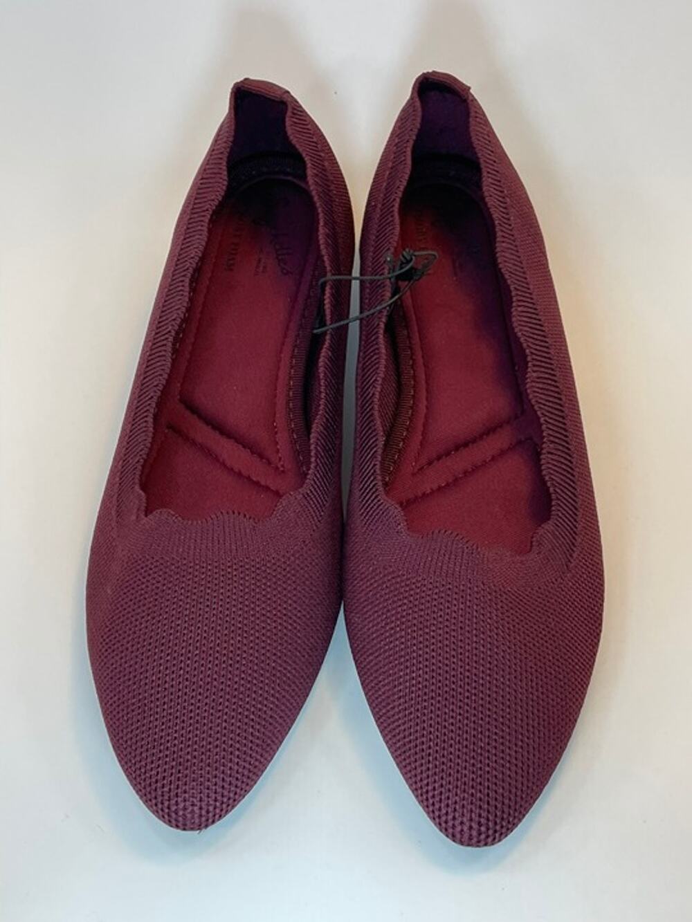 NWOT Seychelles Berry Knit Pointed Toe Scalloped Ballet Flats 8.5
